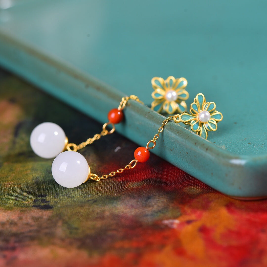 Nefertiti Tassel Earrings