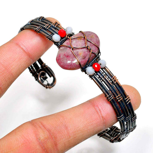 Healing Embrace – Rhodonite & Copper Bracelet