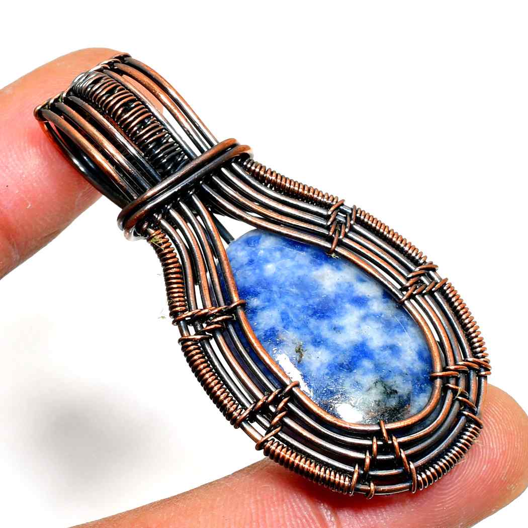 Athena’s Gaze – Lapis Copper Pendant