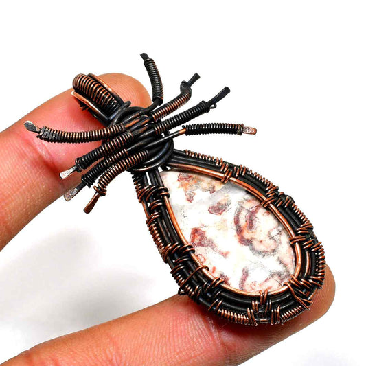 Elysian Veil – Amethyst Copper Pendant