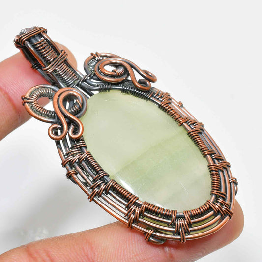 Forest’s Fortune – Green Aventurine Copper Pendant