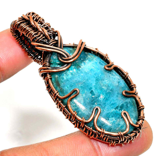 Serene Harmony – Amazonite & Copper Pendant