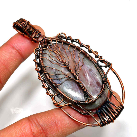 Arbor Essence – Copper-Wrapped Tree of Life Pendant