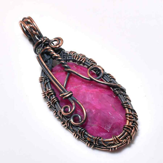 Ember’s Dream – Ruby Copper Pendant