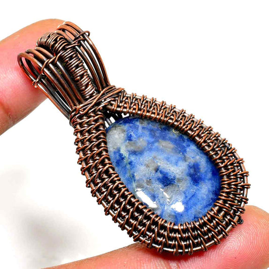 Midnight Oracle – Lapis Lazuli Copper Pendant