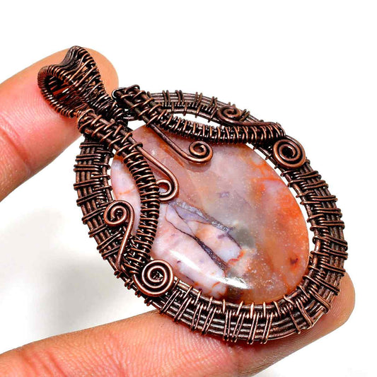 Terra’s Embrace – Copper Agate Pendant