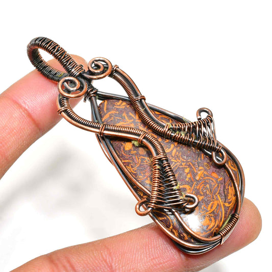 Terra’s Embrace – Jasper Copper Pendant