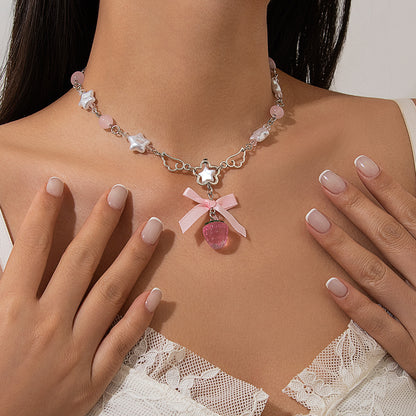 Strawberry Pearl Necklace