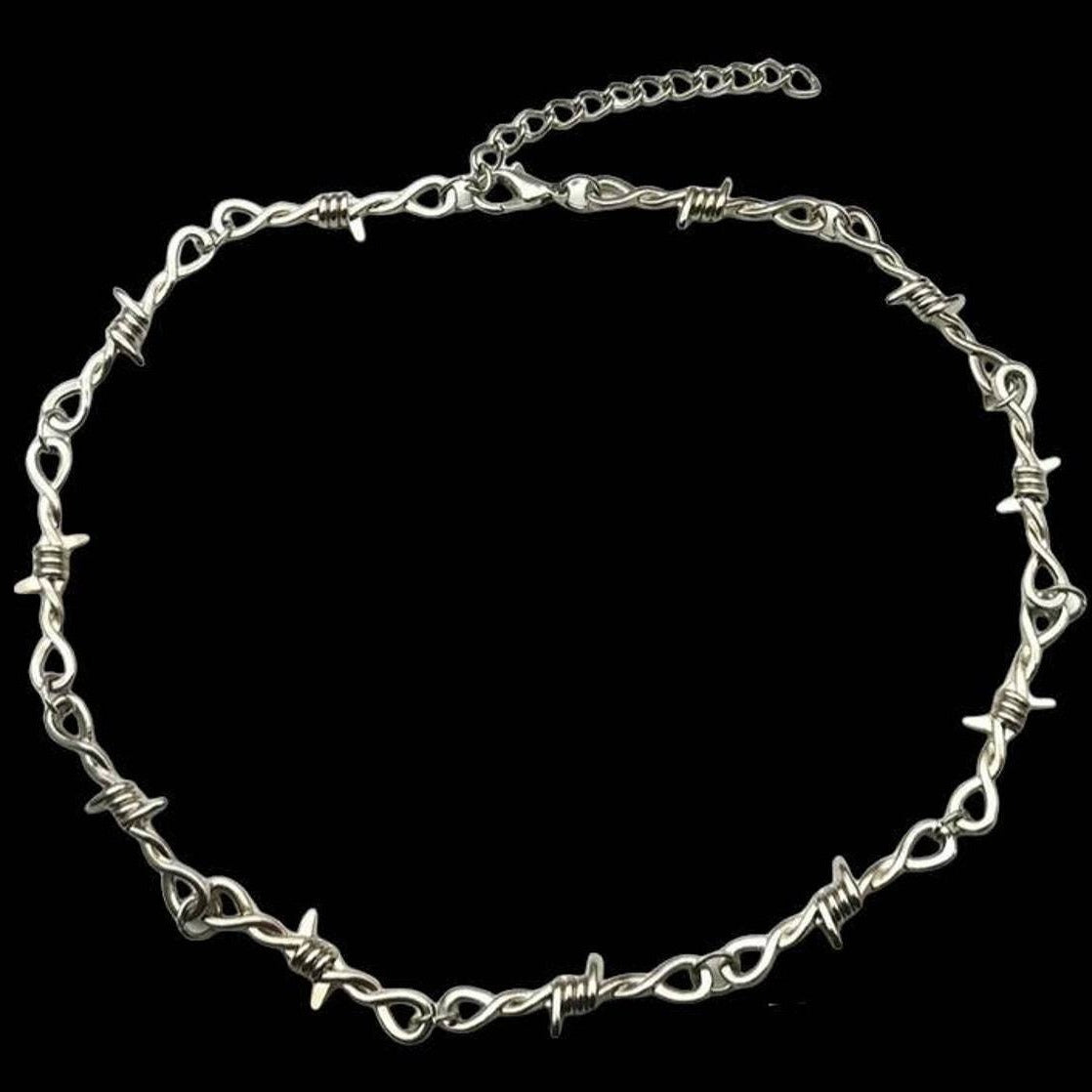Iron Throne Barbed Wire Necklace