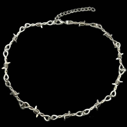 Iron Throne Barbed Wire Necklace