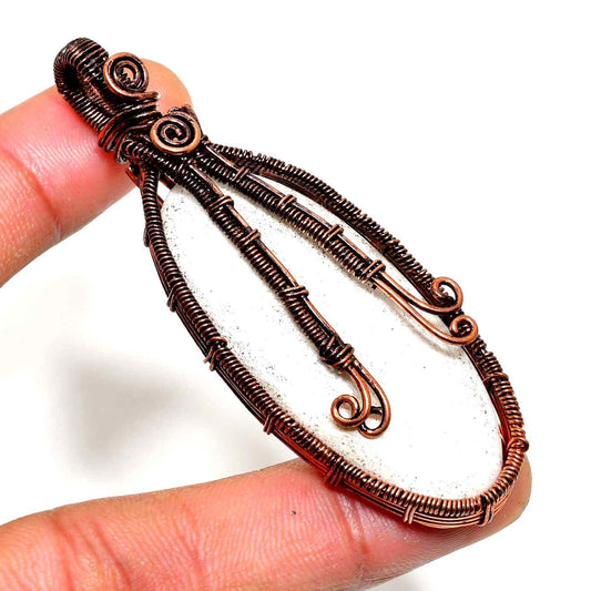 Aurora’s Grace – Amethyst Copper Pendant