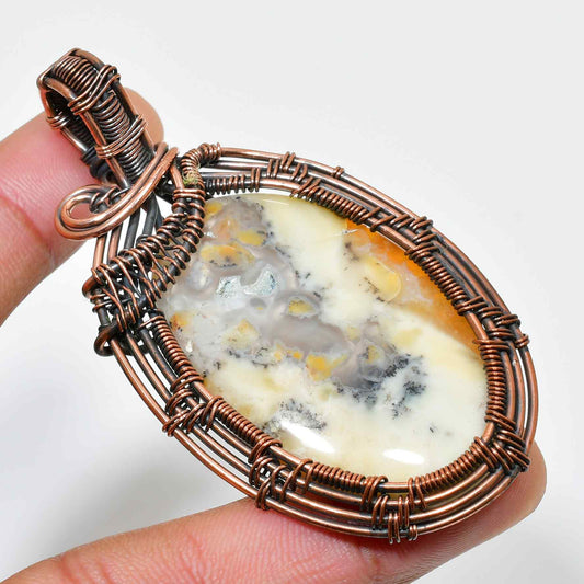 Earthen Harmony – Jasper Copper Pendant