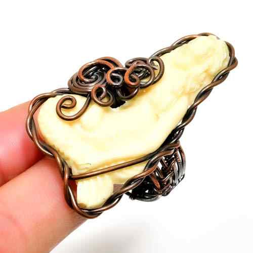 Ocean’s Echo – Copper Seashell Ring