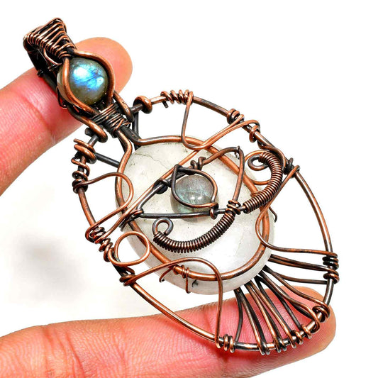 Serenity Dreamcatcher – Amethyst & Copper Pendant