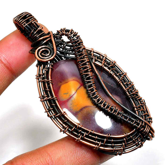 Terra’s Embrace – Jasper Copper Pendant