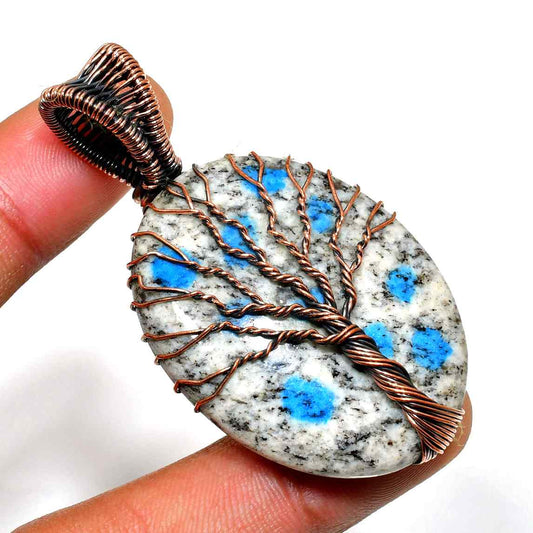 Gaia’s Arbor – Copper & Stone Pendant
