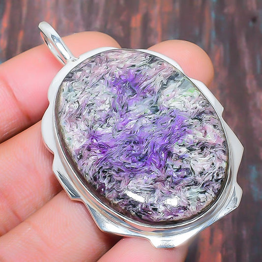 Selene’s Serenity – Purple Gemstone Silver Pendant
