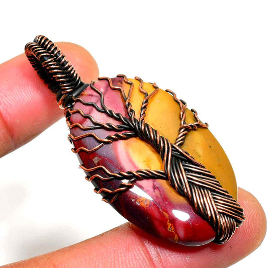 Ember’s Guardian – Jasper Copper Pendant