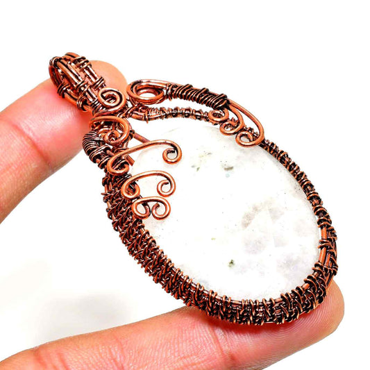 Selene’s Light – Amethyst Copper Pendant