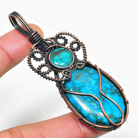 Tranquil Tide – Turquoise Copper Pendant