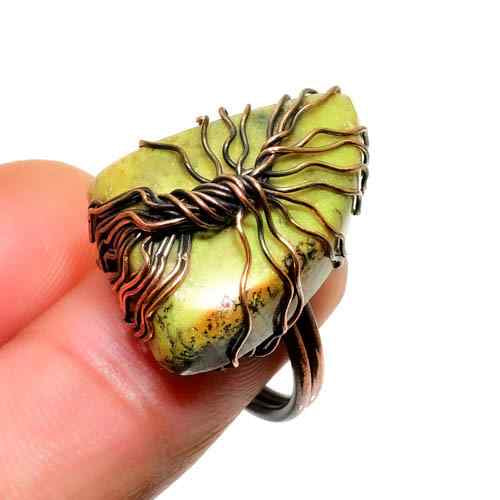 Earth’s Embrace – Jade & Copper Ring