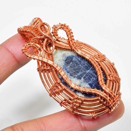Oracle’s Wisdom – Lapis Copper Pendant