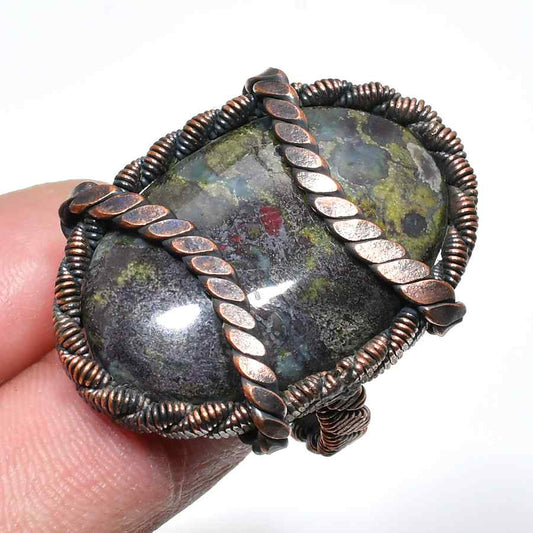Gaia’s Embrace – Jasper Copper Ring