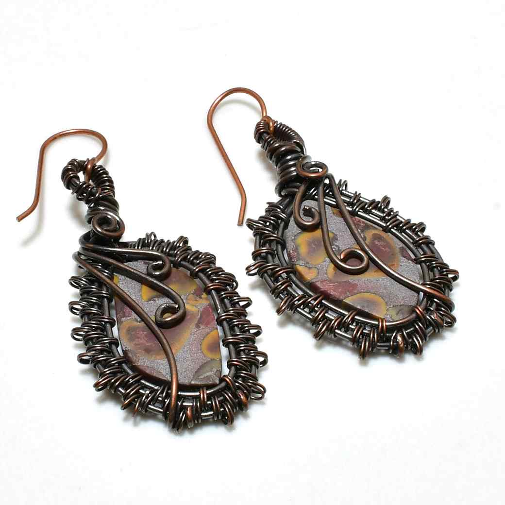 Gypsy Soul – Copper & Gemstone Earrings
