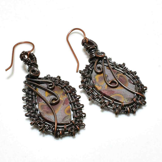 Gypsy Soul – Copper & Gemstone Earrings