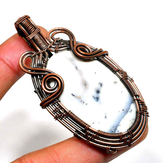 Gaia’s Embrace – Jasper Copper Pendant