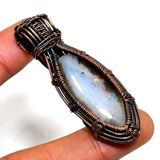Gaia’s Embrace – Copper Agate Pendant