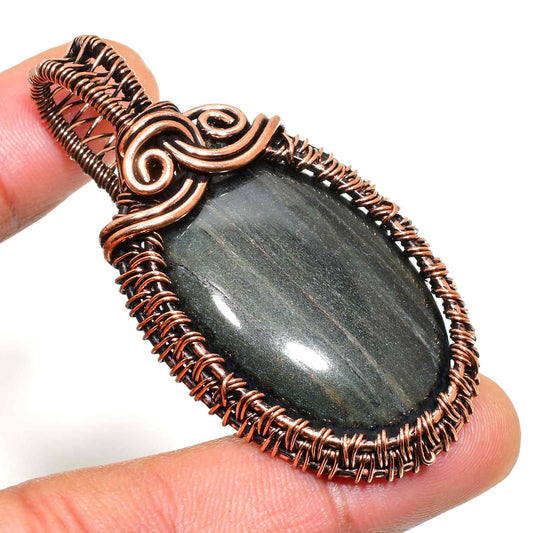 Grounding Grace – Oxidized Copper Crystal Pendant