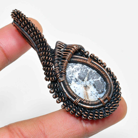 Obsidian’s Whisper – Grounding Obsidian & Copper Pendant