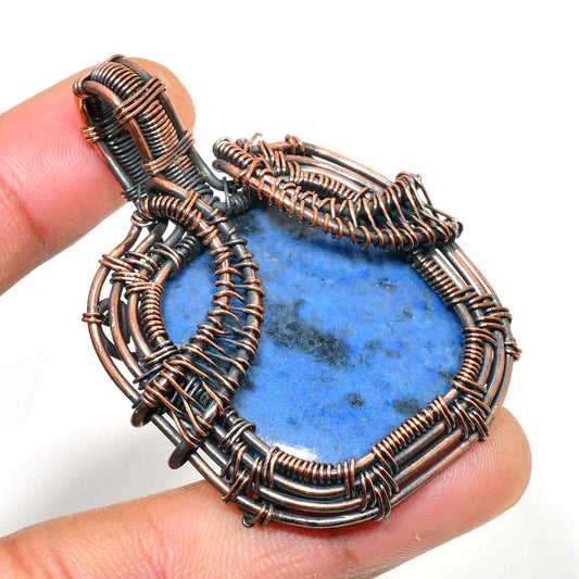Alethea’s Light – Lapis Copper Pendant