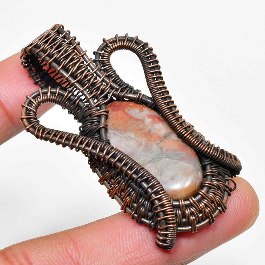 Terra’s Heart – Jasper & Copper Pendant