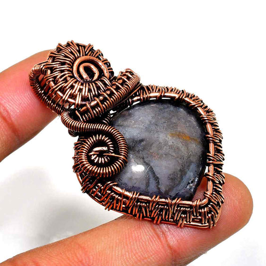 Celestial Balance – Mystic Quartz Copper Pendant