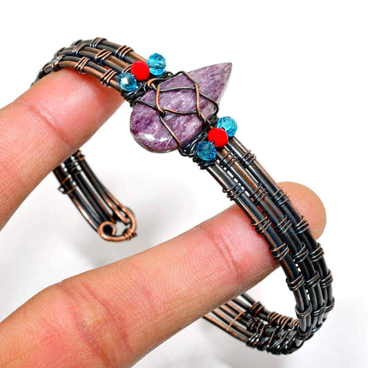 Ember’s Embrace – Ruby Copper Bracelet