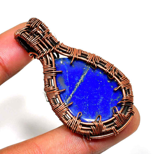 Aurora’s Truth – Lapis Lazuli Copper Pendant