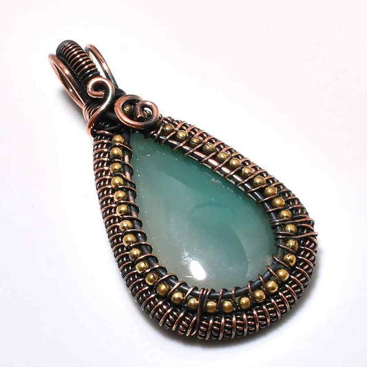 Harmony’s Whisper – Chalcedony Copper Pendant