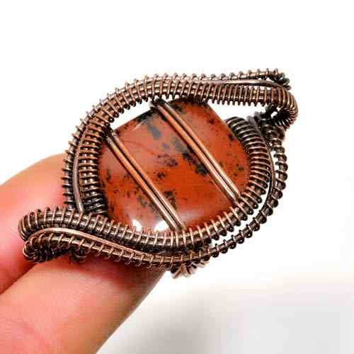 Earthstone Embrace – Handcrafted Jasper & Copper Ring