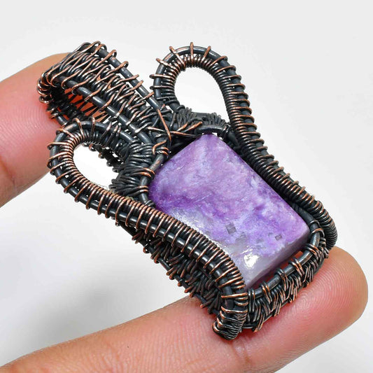 Ezra’s Veil Amethyst & Copper Pendant