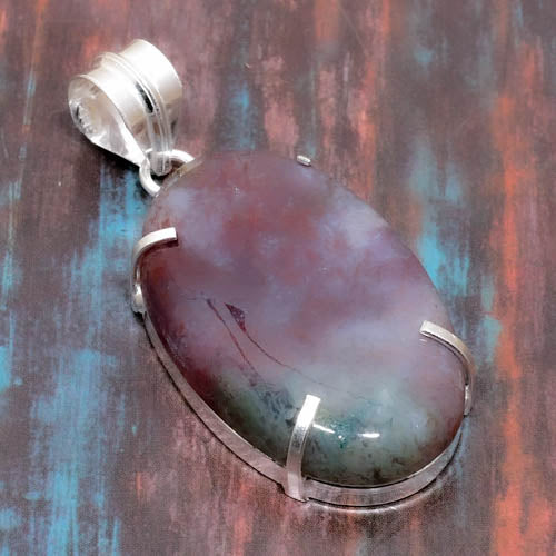 Mystic Veil – Jade & Silver Pendant