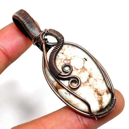 Terra’s Embrace – Jasper Copper Pendant