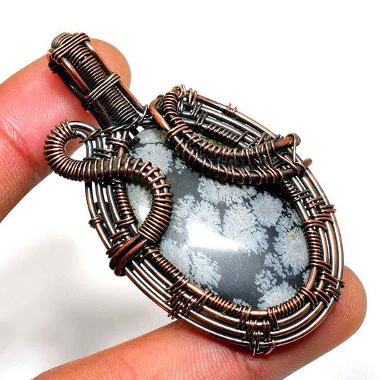 Sylvan Harmony – Moss Agate Copper Pendant