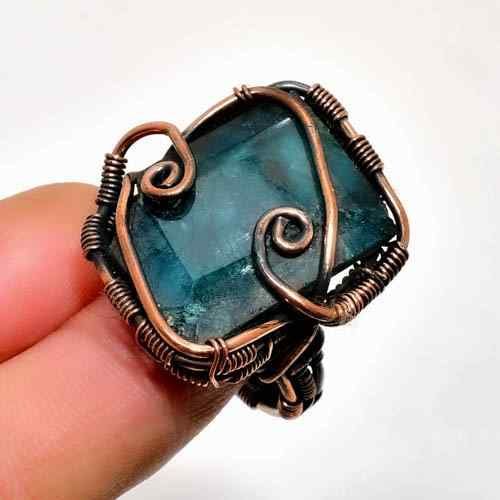 Luna’s Clarity – Fluorite Copper Ring