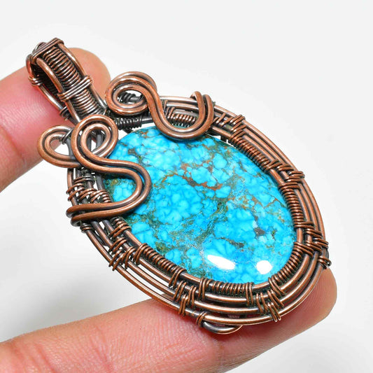 Azure Dream – Turquoise Copper Pendant