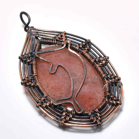 Aurora’s Embrace – Rose Quartz Copper Heart