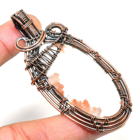 Gaia’s Clarity – Quartz Copper Pendant