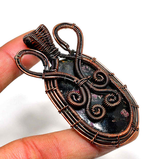 Luna’s Whisper – Moonstone Copper Pendant