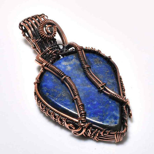 Azura’s Clarity – Lapis Lazuli Copper Pendant